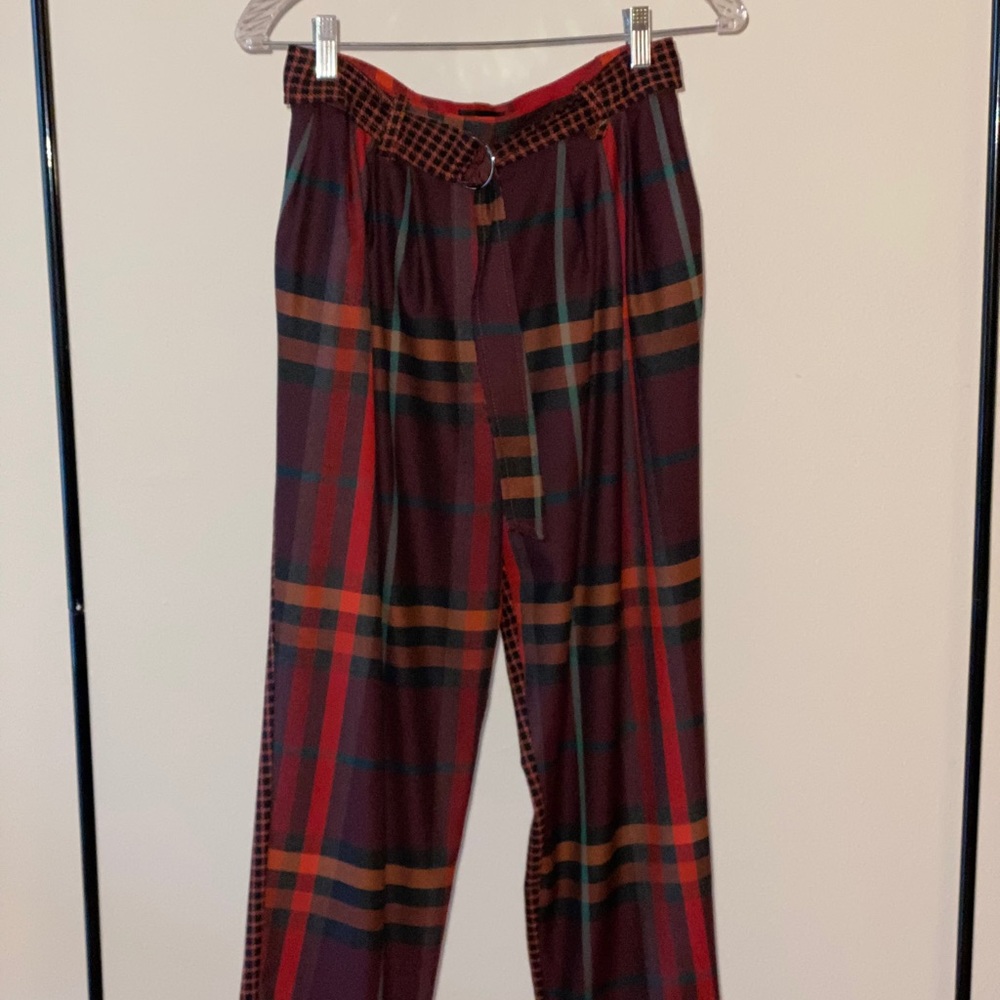 Topshop plaid pants